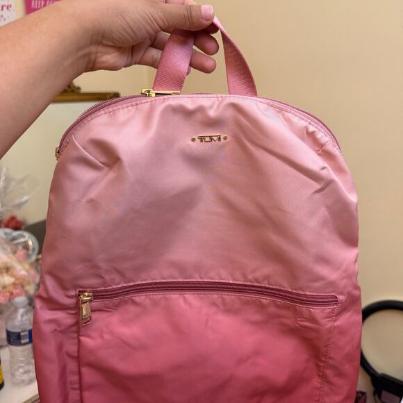 TUMI Voyageur Just in Case Travel Backpack Nylon Ombré Pink Lightweight main image 9